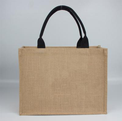 China Factory Wholesale Jute Eco-friendly Buying Quality Nature Tote Jute Bag Directly for sale