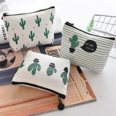 China Wholesale Recyclable Korean Cosmetic Storage Bag Portable Cute Cotton Bag Cosmetic Bag for sale