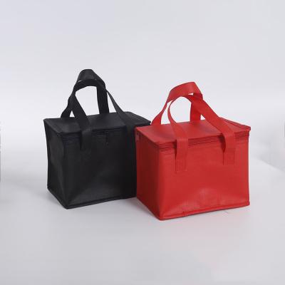 China 100gsm Heat Insulation Bag Eco - Friendly Non Woven Cooler Bag Zipper Closure for sale