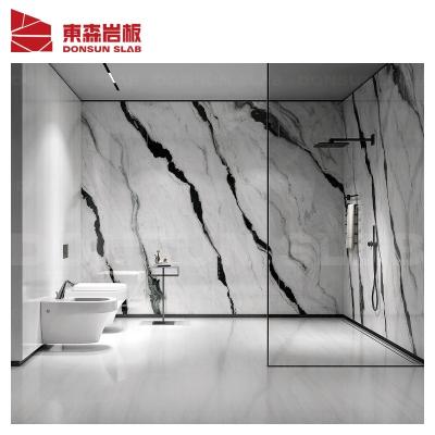 China Glazed Popular China Panda White Porcelain Slab Bathroom Metal Tile Design Wall For Hotel for sale