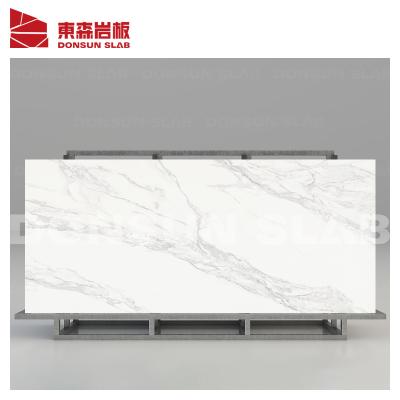 China High Performance Popular Design White Marble Laminate Agglomerated Stone Tiles Slab For Background Floor Wall Slab for sale