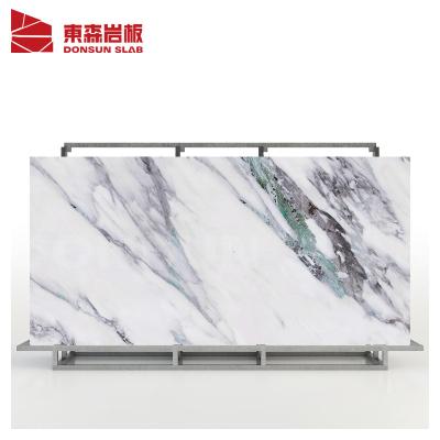 China High Performance Glossy Low Maintenance Porcelain Tile Kitchen Table Marble Agglomerated Stone Slab for sale