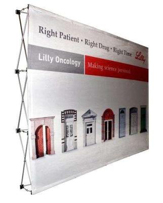 China Eco - Friendly Backdrop Banner Stand Pop Up Show Display for sale