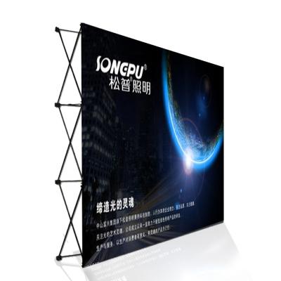 China Eco - Friendly Cheap Portable 3x3 Folding Advertising Pop Up Wall Display Exhibition Rack for sale