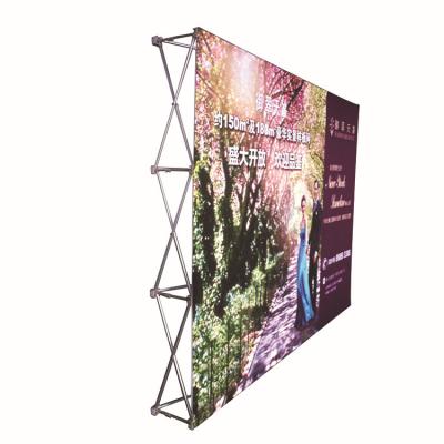 China Eco-friendly High Quality Luxury Portable Advertising Aluminum Material Magnetic Pop Up Display Wedding Backdrop Wall Flower for sale