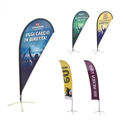 China Promotional Outdoor Flying Printing Advertising FLYING Custom Teardrop Flags for sale