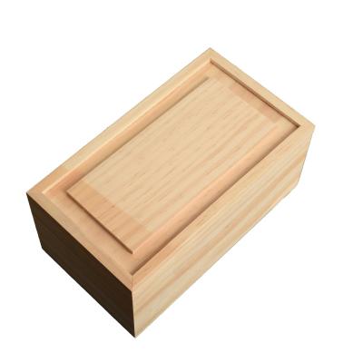 China High Quality Eco-friendly Wooden Box With Slip Lid Wooden Gift Storage Box for sale