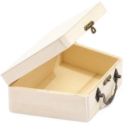 China China Factory Gift Storage Box Custom Solid Wood Box With Hinge for sale