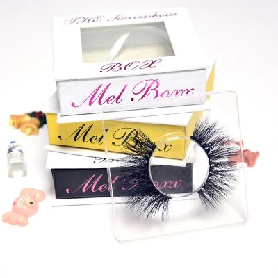 China Long Logo Mink Eyelash Natural Mink Eyelashes Customized Natural Hot Selling for sale