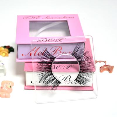 China Long Natural Mink Fluffy Eyelashes 100% Natural Fake Tapered Supplier Wholesale From China for sale