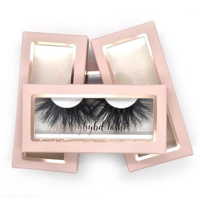 China Long Natural Fast Shipping Lashes 3d 25mm Lashes Mink Eyelashes With PVC Fluffy Box for sale