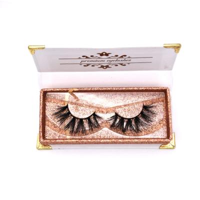 China Long Real Natural Handmade Soft False Eyelashes 3d Fluffy Soft Custom Mink Lashes from Mink Eyelashes 3d 100% for sale