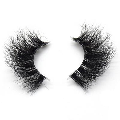 China Best Selling Real Mink Fur Crisscross Eyelashes with Invisible Clear Stripe 3d Mink Lashes for sale