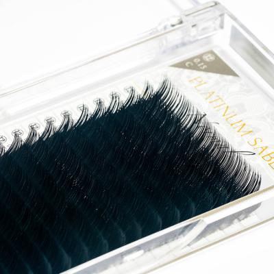 China Customized Top Selling Natural 3d Long Extension Pre Made Mink Volume Premade Fans Eyelash Extension for sale