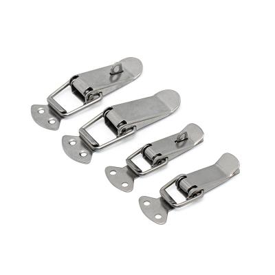 China Durable Wholesale Stainless Steel Cabinet Door Buckle Lock Fixing Toolbox Buckle Latch Lock for sale