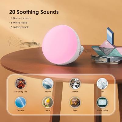 China High Quality White Noise Sound Machine Kids Sleeping Machine Bedroom Soft Therapy Light for sale