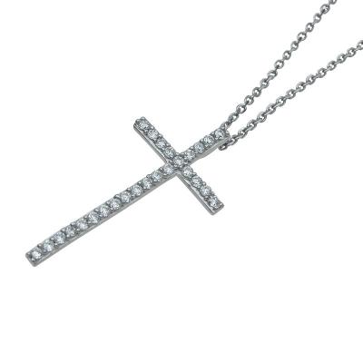 China Hiphop Guaranteed Vintage Suitable Cross Pendant Necklace Quality Price Simple Necklace for sale