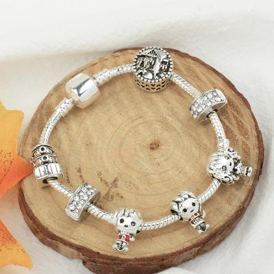 China 2022 new high quality new design Lucky Silver Jewelry Charm Women de woman pulsera de cuentas beaded bracelets for sale