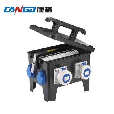 China Waterproof Mobile Plastic Distribution Box Kangge 1806-B Power Socket Box for sale