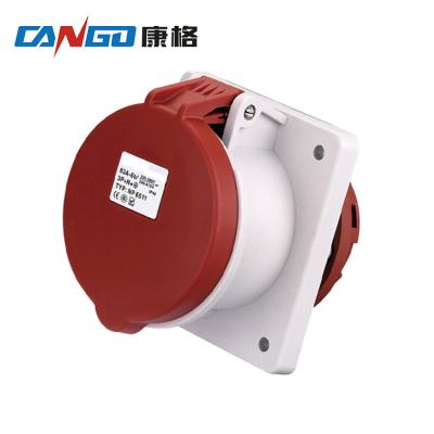 China Hot Sale Factory Wholesale Price AC 4 Terminal 5 Pin Wall Industrial Socket for sale