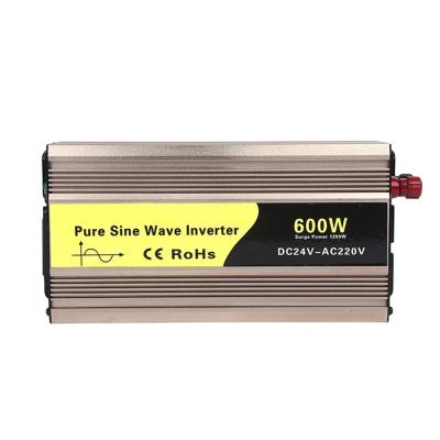 China Inverter 12V 24V 48V DC To AC 220V 600W Tribute Micro Car Pure Sine Wave Inverter 250x113x59 for sale