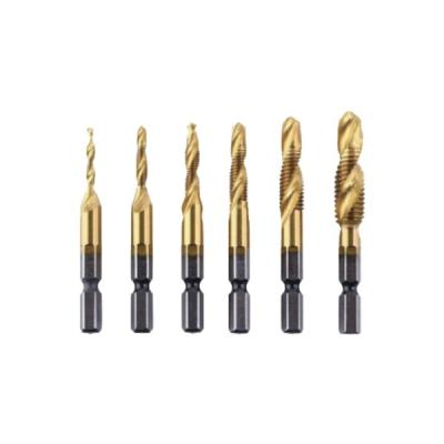 China 1/4 hex leg combination drill and tap bit set TCD for sale