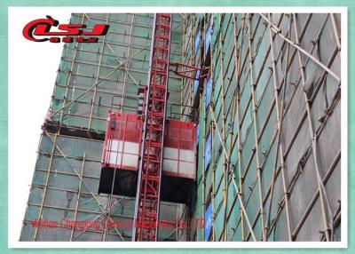 China 1000kg Vertical Construction Elevator Two Cage , Construction Material Lifting Hoist Lift for sale