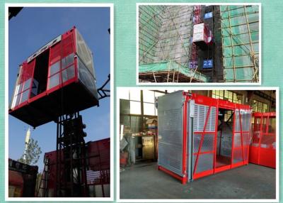 China High Speed Construction Hoist Elevator Lifts 2000kg Capacity Double Cages for sale