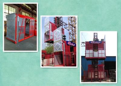 China Double Cages Construction Site Lift Used In Construction With 2000 Kg Capacity for sale