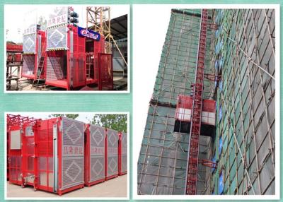 China Temporary Construction Lift Manufacturers , Dobule Cabin Man And Material Hoist for sale