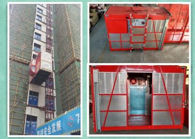 China Rack And Pinion Twin Cages Goods Lift Manufacturers , Construction Material Hoist Lift for sale