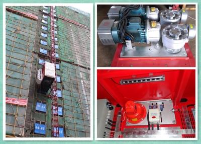 China Rack & Pinion Elevator With Twin Cage , Passenger Material Hoist Heavy Capacity Load for sale