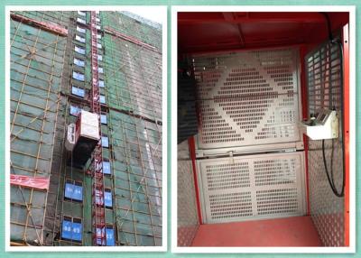 China Single / Twin Cage Building Construction Site Hoist , Man And Material Elevator for sale