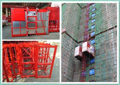 Chine capacité de la grue 2000kg de construction de cage de jumeau de vitesse de 34m pour le nouveau bâtiment à vendre