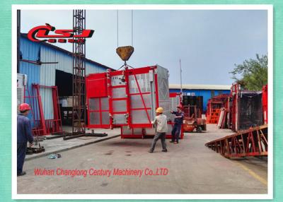 China High Efficiency Temporary Rack And Pinion Lift For Construction Site Double Cage for sale