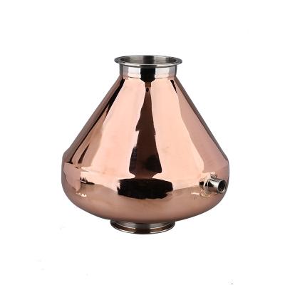 China food & Beverage plant 4 inch copper whiskey helmet copper onion head for making brandy/fruit wine for sale