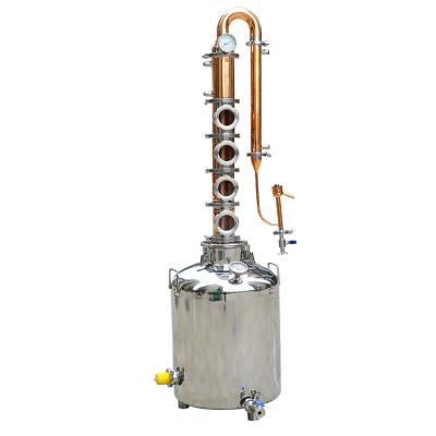 China Electric Heating Homehouse Illegal Alcohol 50L/100L Mini Alcohol Distiller Column Distillation Machine High Quality From China for sale