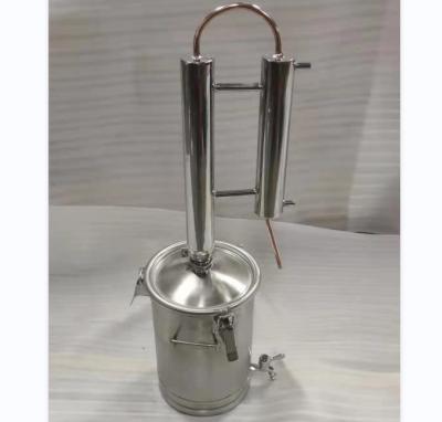 China Winery Still Illegal Alcohol 15 Liters Alcohol Distiller Kit Wine Making Distillation Stainless Steel for sale