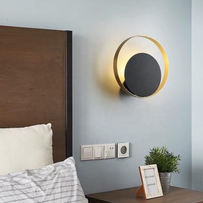 China Modern Style Bedside Modern Wall Lamp Around Hallway Lamp Hotel Wall Light Graphite for sale