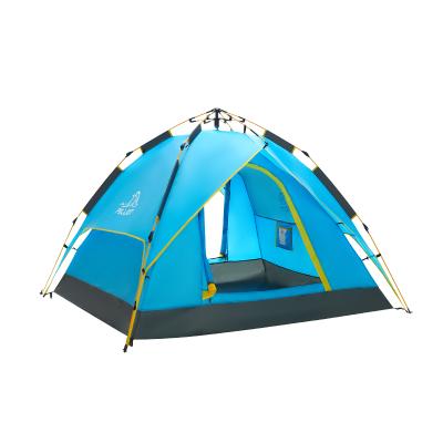 China OEM Outdoor Rise Camping Tent Straight Bracing Type For Trailer Barraca Camping Tent 3-4 Person for sale