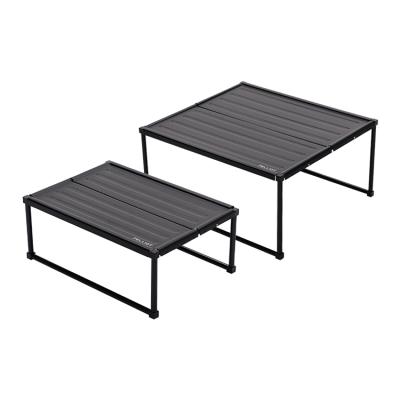 China Modern Outdoor Portable Collapsible Picnic BBQ Grill Small Aluminum Alloy Folding Table Table for sale