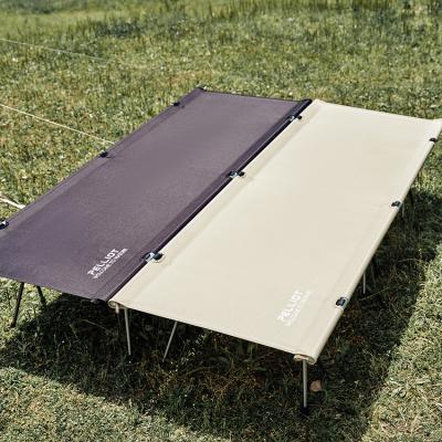 China Comfortable Portable Outdoor Picnic Army Bed Folding Camp Cradle Ultralight Single Aluminum Military Camping Bed for sale