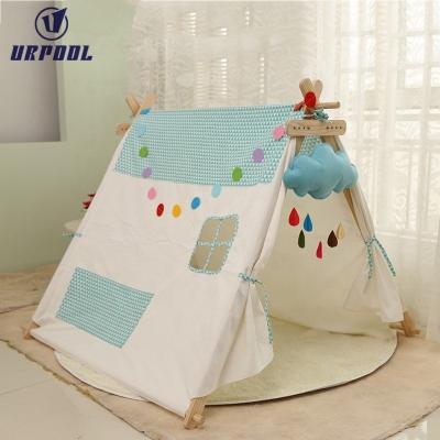 China Easy Foldable Kids Play Tent Wholesale Outdoor Kids Play Teepee Cotton Kids Gift Teepee Camping Tent Child Tent Teepee for sale