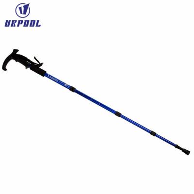 China EVA 6061 Aluminum Alloy T-Handle Raising Moutain-Riding Canes With Cork Handle for sale