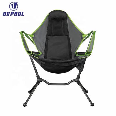 China Modern Portable Comfort Folding Chair Relaxed Camping Chair Outdoor Rocking Chair For Outdoor Camping for sale