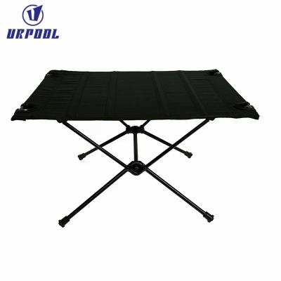 China Folding Table Easy Carry Outdoor Camping Picnic Table Black Aluminum Table for sale