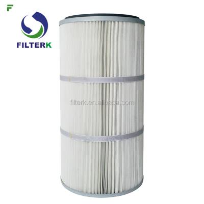 China Polyester +Anti-oil& FILTERK GO4266 Waterproof Washable Customized Powder Filter Element for sale