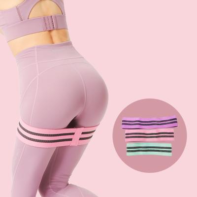 China 2022 High Elastic Strength Factory Wholesale Price Loop Booty Bands Gym Hip Circle Adjustable Resistance Band for sale