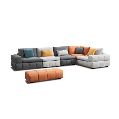 China Factory wholesale modern sofa living room sofa set, tan color for sale