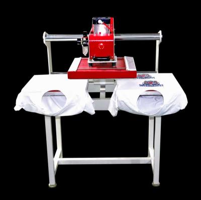 China Garment Shops 40*60 Double Station Semi Automatic Pneumatic Heat Press Machine Sublimation Machine for sale